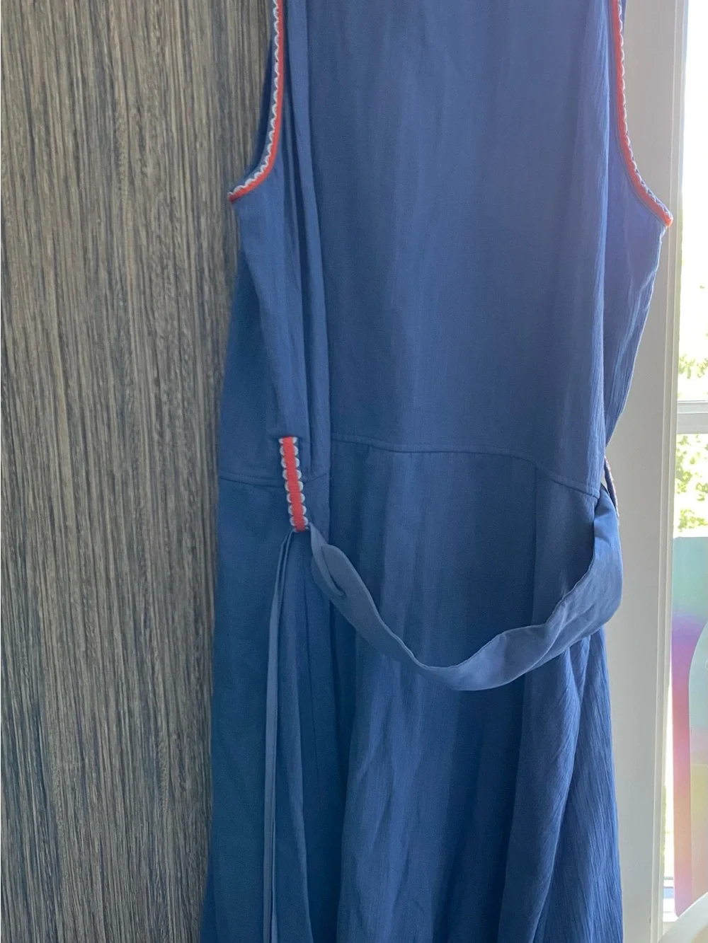 Tory Burch Navy Blue Dress with Red Trim Sz 8